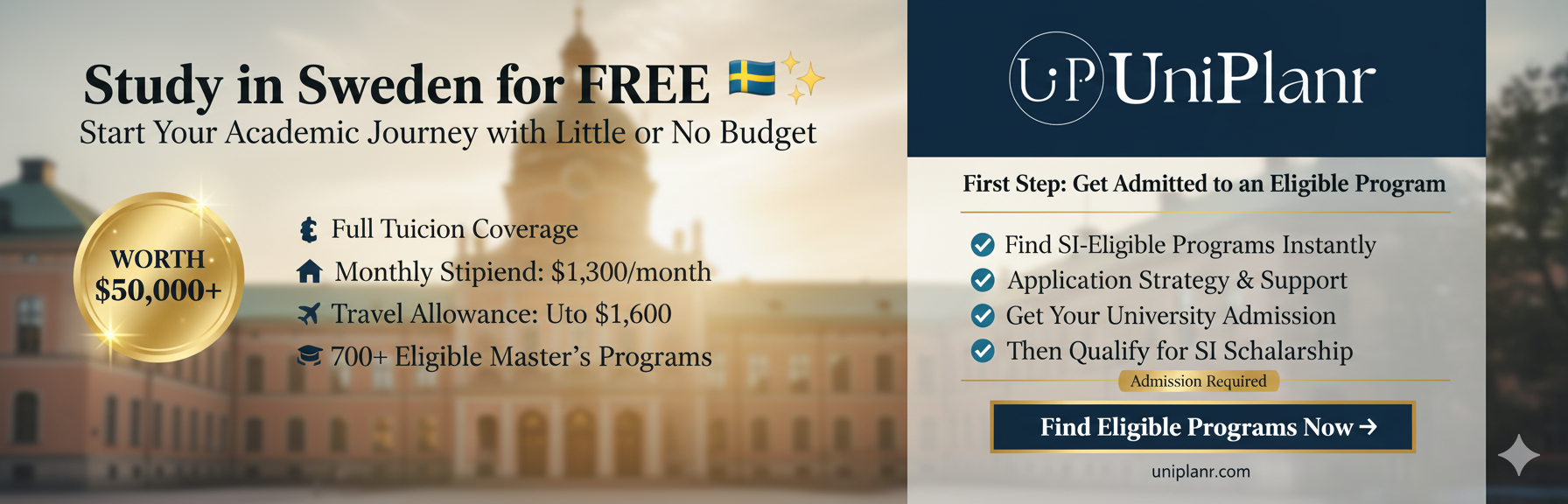 Secure Your Future: Study in Sweden FREE with the Prestigious Swedish Institute Scholarship!